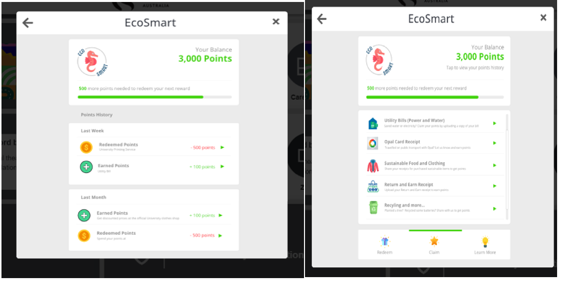 EcoSmart - Sustainability App